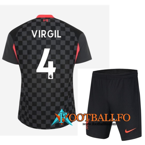 Camisetas Futbol FC Liverpool (VIRGIL 4) Ninos Tercera 2020/2021