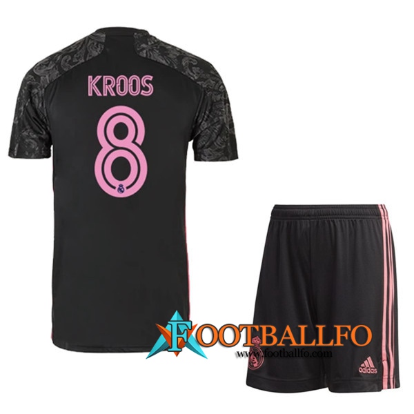 Camisetas Futbol Real Madrid (KROOS 8) Ninos Tercera 2020/2021