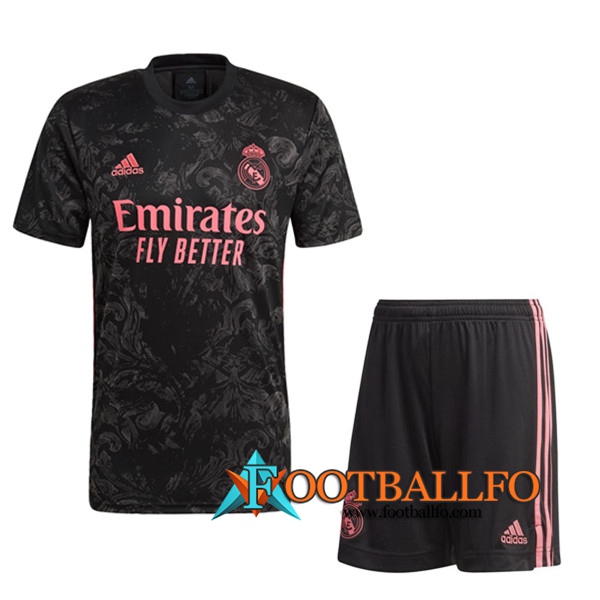 Traje Camisetas Futbol Real Madrid Tercera + Cortos 2020/2021