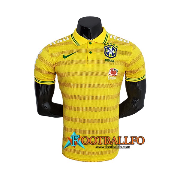 Camiseta Polo Brasil Amarillo 2022/2023