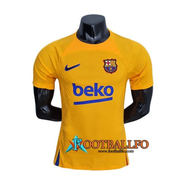 Training T-Shirts FC Barcelona Amarillo 2022/2023