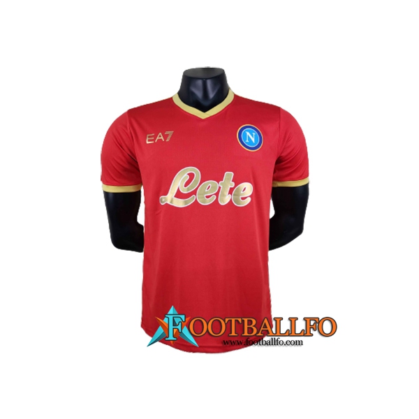 Camiseta Futbol SSC Napoli Rojo Special Version 2021/2022