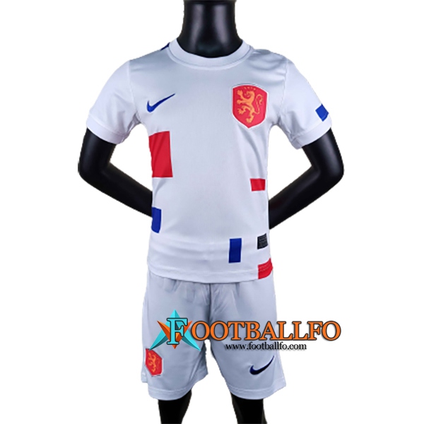 Camiseta Futbol Paises Bajos Ninos Alternativo Copa Del Mundo 2022