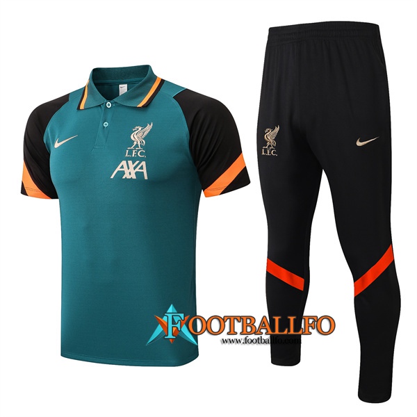 Camiseta Polo FC Liverpool + Pantalones Verde 2022/2023