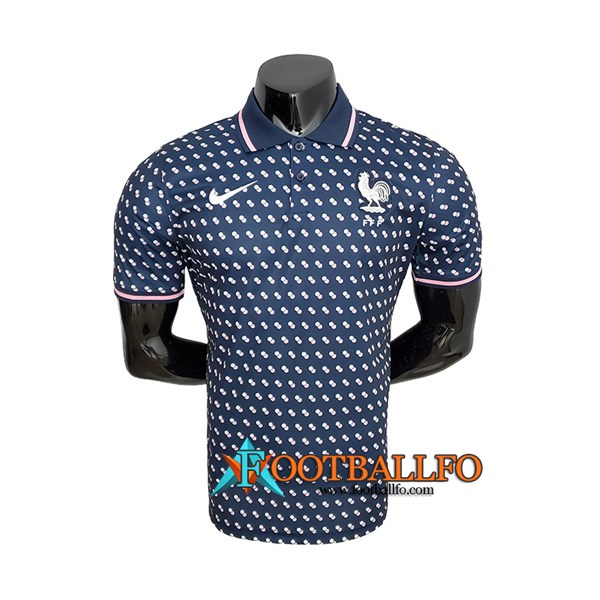 Camiseta Polo Francia Blanco/Azul 2022/2023