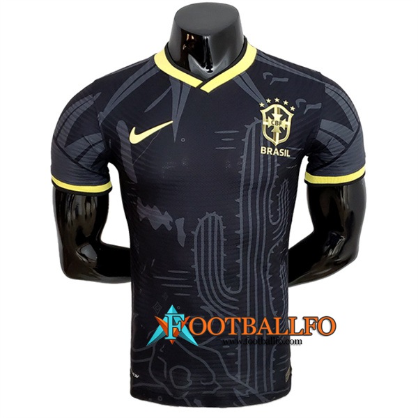 Camiseta Futbol Brasil Player Version Negro 2022/2023