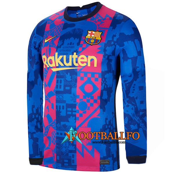 Camisetas De Futbol FC Barcelona Manga Larga Tercera 2022/2023