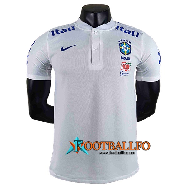 Camiseta Polo Brasil Blanco 2022/2023