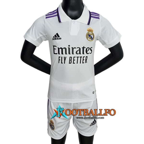 Camisetas De Futbol Real Madrid Ninos Primera 2022/2023