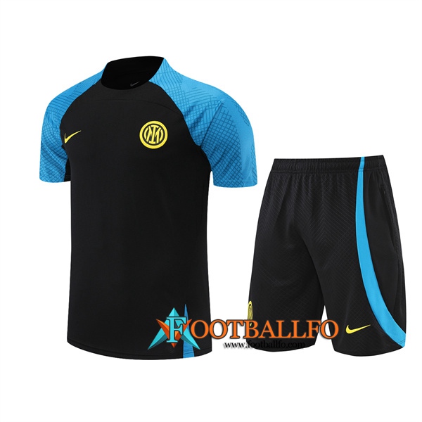 Camiseta Entrenamiento +Cortos Inter Milan Negro 2022/2023