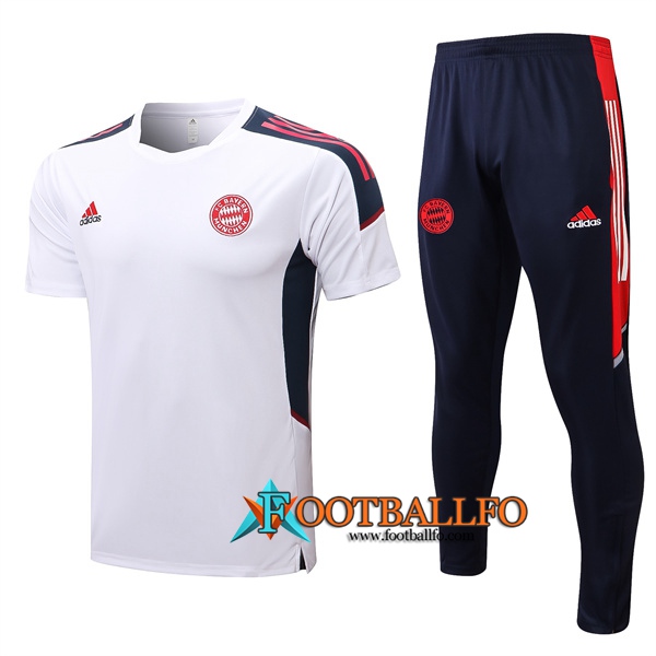 Camiseta Entrenamiento + Pantalones Bayern Munich Blanco 2022/2023