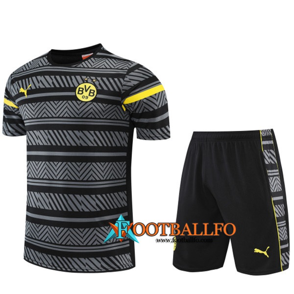 Camiseta Entrenamiento +Cortos Dortmund BVB Gris 2022/2023