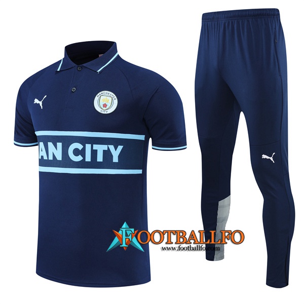 Camiseta Polo Manchester City Azul marinoe 2022/2023
