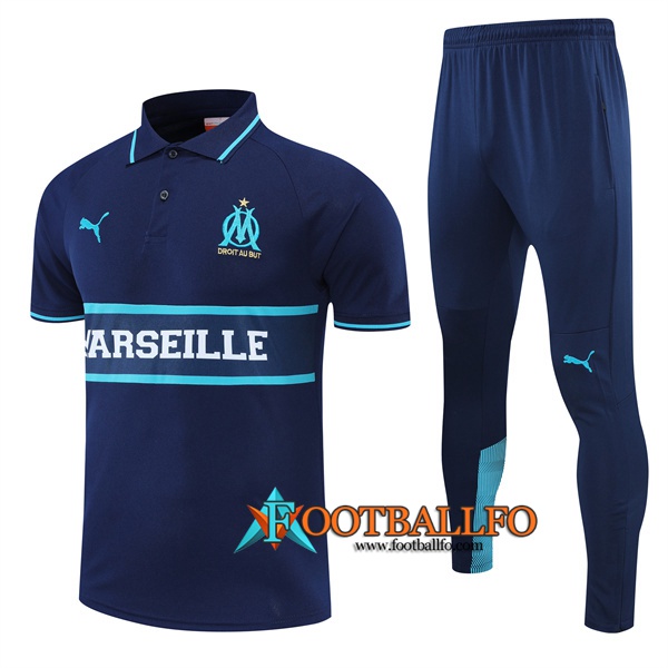 Camiseta Polo Marsella OM Azul marino 2022/2023