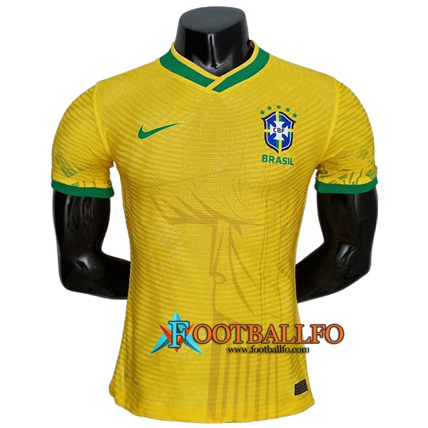 Camiseta Futbol Brasil Player Version Classic Amarillo 2022/2023