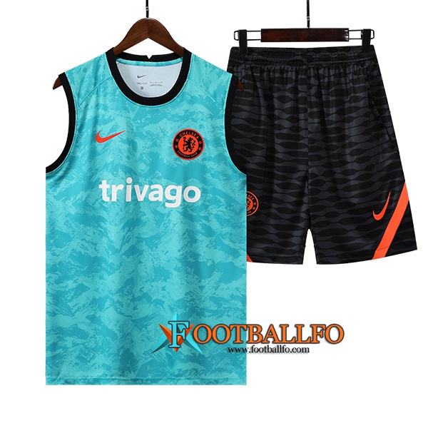 Camiseta Entrenamiento sin mangas + Cortos FC Chelsea Verde 2022/2023