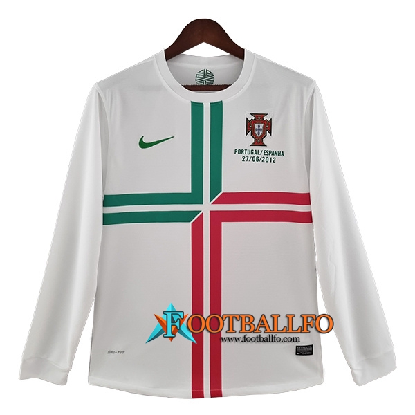 Camisetas De Futbol Portugal Retro Segunda Manga Larga 2012