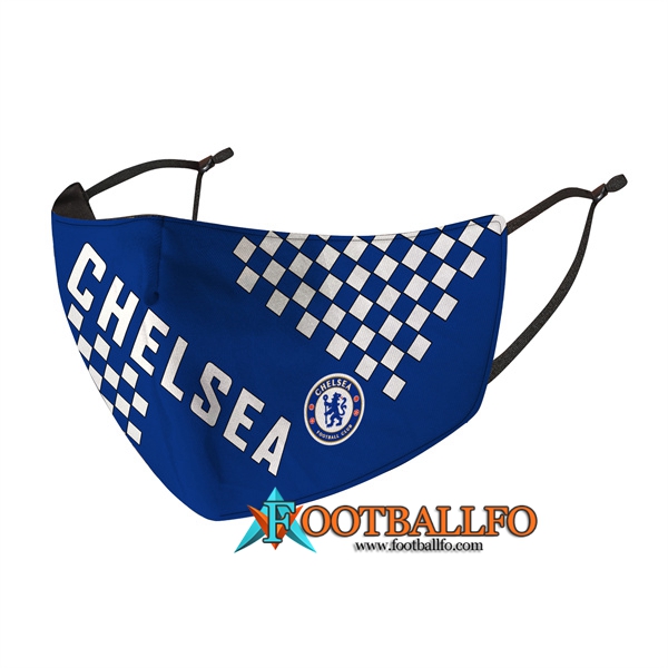 Mascarilla Futbol FC Chelsea Azul/Blanco Reutilisable