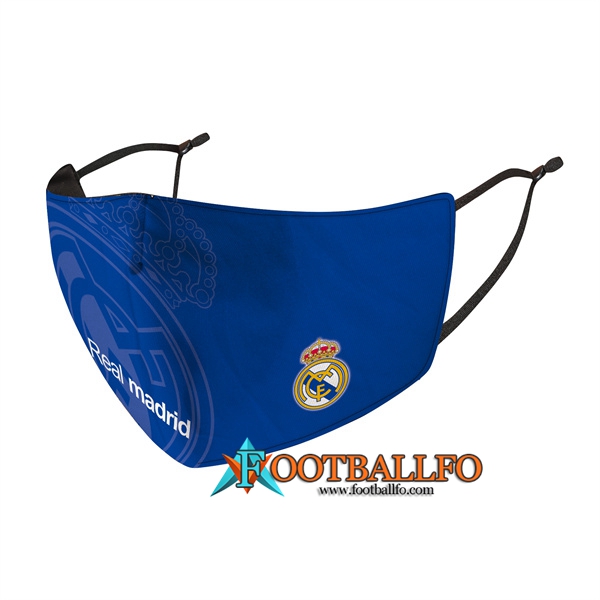 Mascarilla Futbol Real Madrid Azul Reutilisable -02