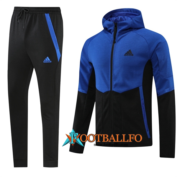 Chaqueta Con Capucha Chandal Adidas Azul/Negro 2022/2023