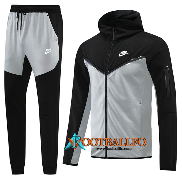Chaqueta Con Capucha Chandal Nike Negro/Gris 2022/2023