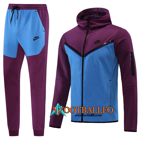 Chaqueta Con Capucha Chandal Nike Azul/Púrpura 2022/2023