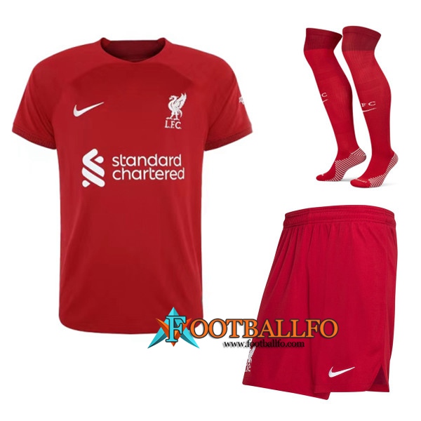 Camisetas De Futbol FC Liverpool Primera (Cortos + Calcetines) 2022/2023