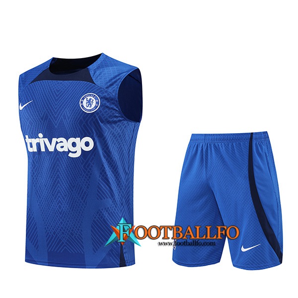 Chalecos De Futbol + Cortos FC Chelsea Azul/Negro 2022/2023