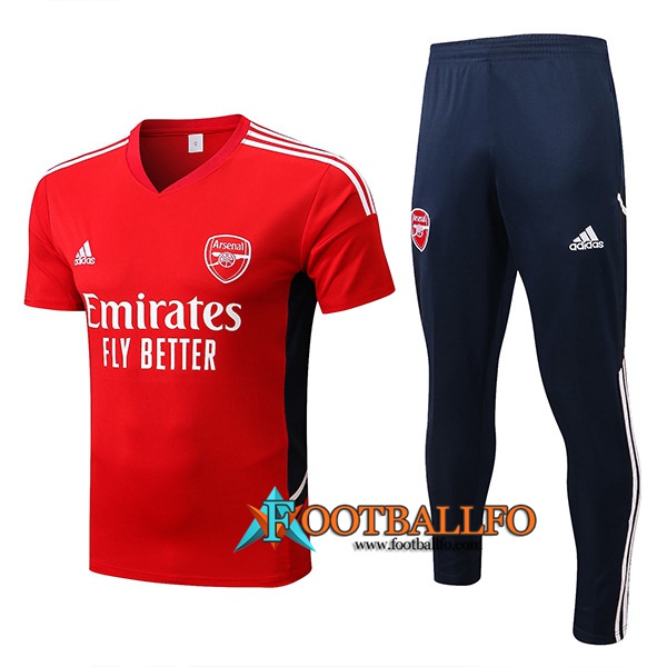 Camiseta Entrenamiento + Pantalones Arsenal Rojo 2022/2023