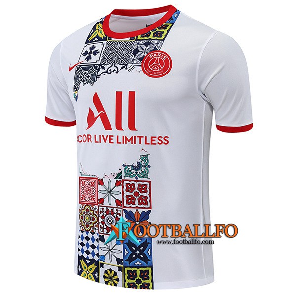 Camiseta Entrenamiento PSG Rojo/Blanco 2022/2023