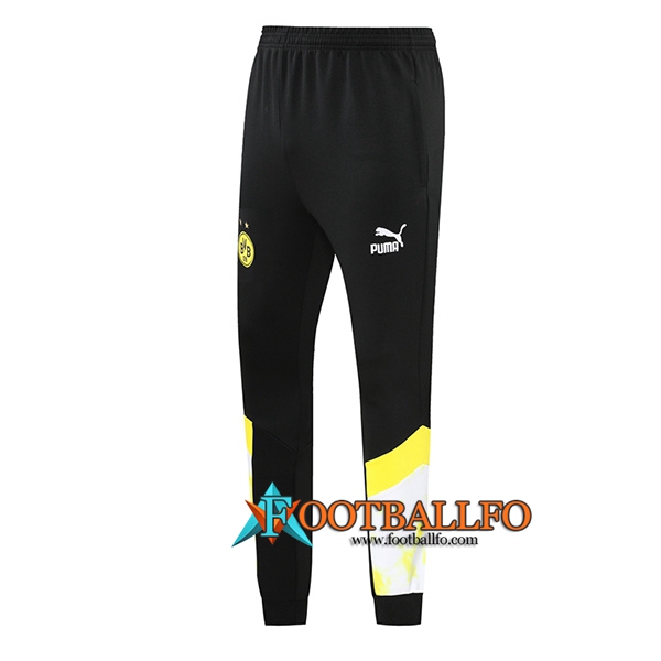 Pantalon Entrenamiento Dortmund Negro/Blanco 2022/2023