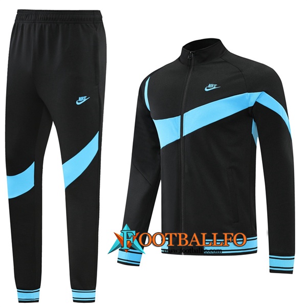 Chandal Equipos De Futbol - Chaquetas Nike Negro/Azul 2022/2023