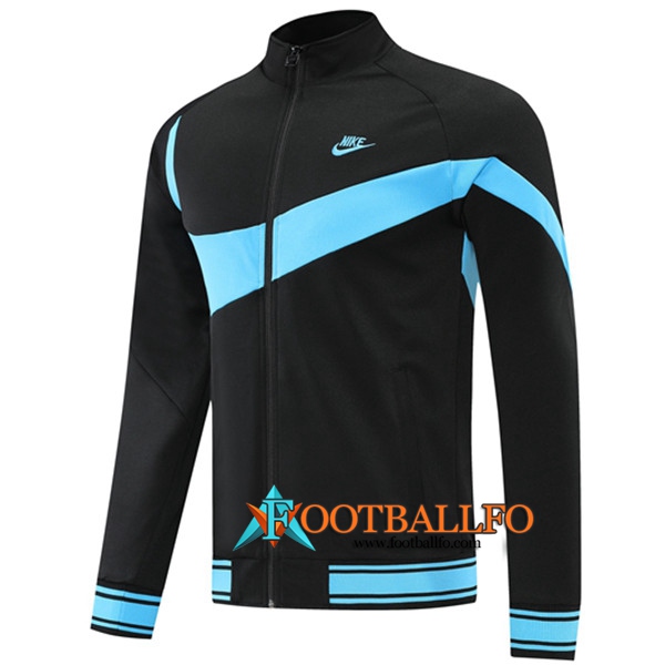 Chaquetas Futbol Nike Negro/Azul 2022/2023