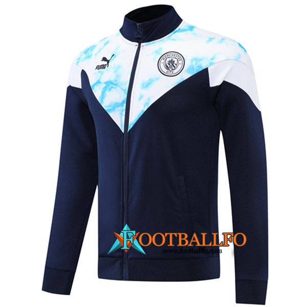 Chaquetas Futbol Manchester City Azul marino/Blanco 2022/2023
