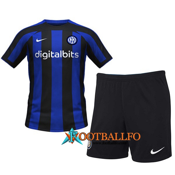 Camisetas De Futbol Inter Milan Ninos Primera 2022/2023