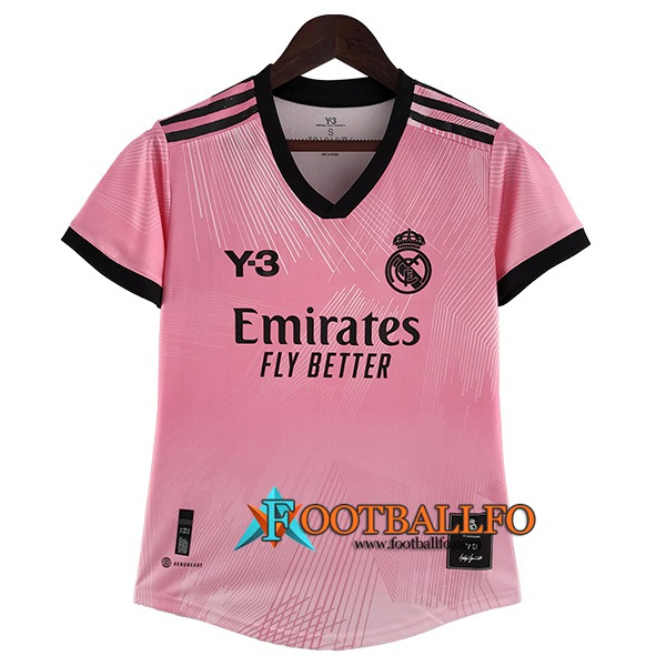 Camisetas De Futbol Real Madrid Mujer Y3 Rosa 2022/2023