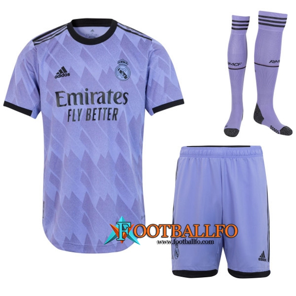 Camisetas De Futbol Real Madrid Segunda (Shorts + Calcetines) 2022/2023