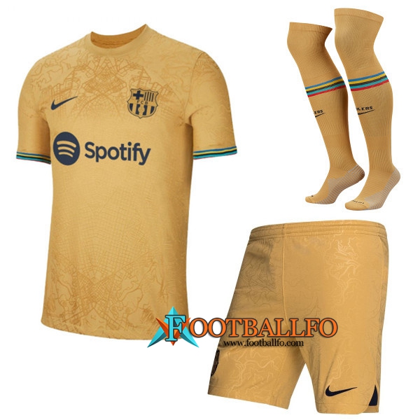 Camisetas De Futbol FC Barcelona Segunda (Shorts + Calcetines) 2022/2023