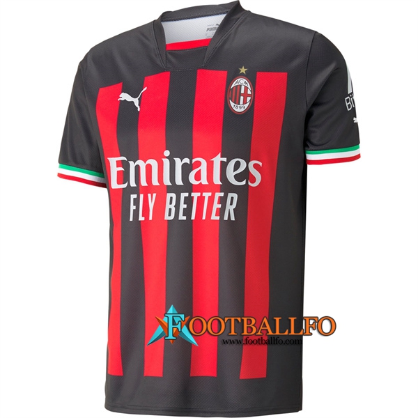 Nueva Camisetas De Futbol AC Milan Primera 2022/2023