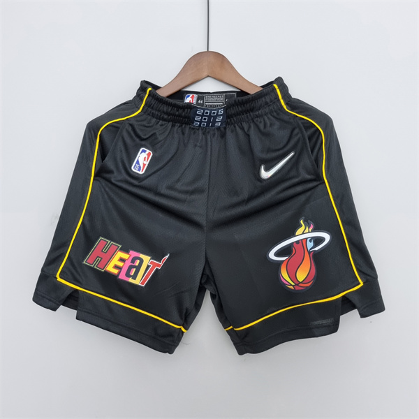 Cortos NBA Miami Heat 2022 Negro Urban Edition