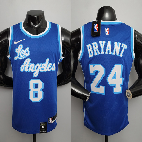 Camisetas Los Angeles Lakers (Bryant #8) After (Bryant #24) Retro Azul