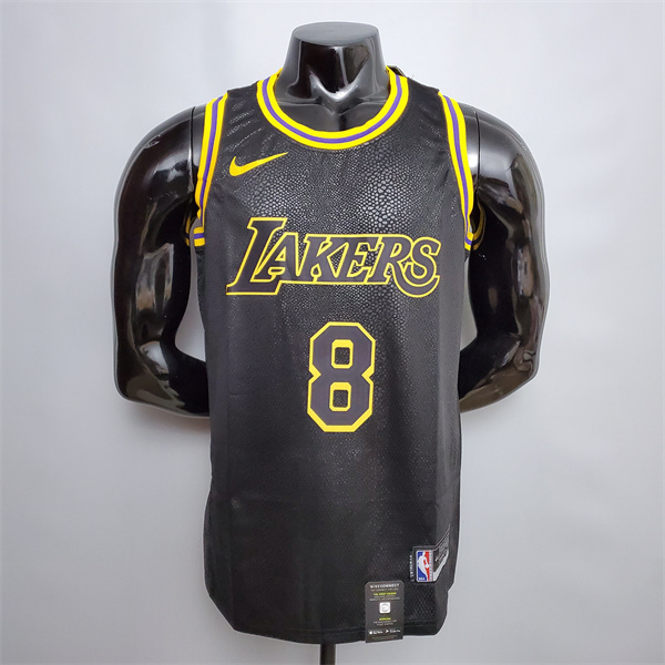 Camisetas Los Angeles Lakers Before (Bryant #8) After (Bryant #24) Negro