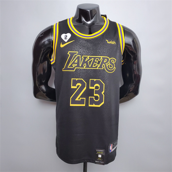 Camisetas Los Angeles Lakers (James #23) Negro