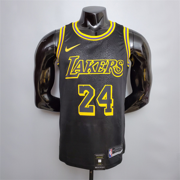 Camisetas Los Angeles Lakers (Bryant #24) Negro