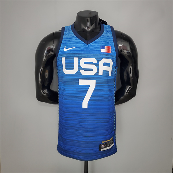 Camisetas Jeux Olympiques (Durant #7) USA Team 2021 Azul