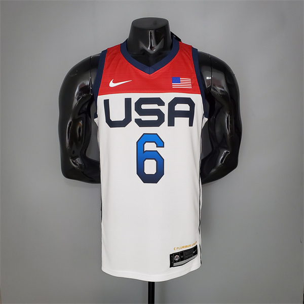 Camisetas Jeux Olympiques (Lillard #6) USA Team 2021 Azul
