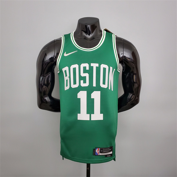 Camisetas Boston Celtics (Irving #11) Verde 75th Anniversary