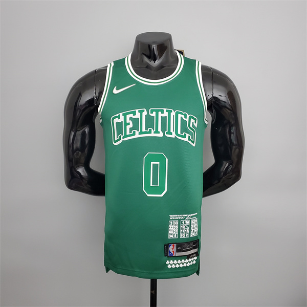 Camisetas Boston Celtics (Tatum #0) 2022 Verde Teltes City Edition