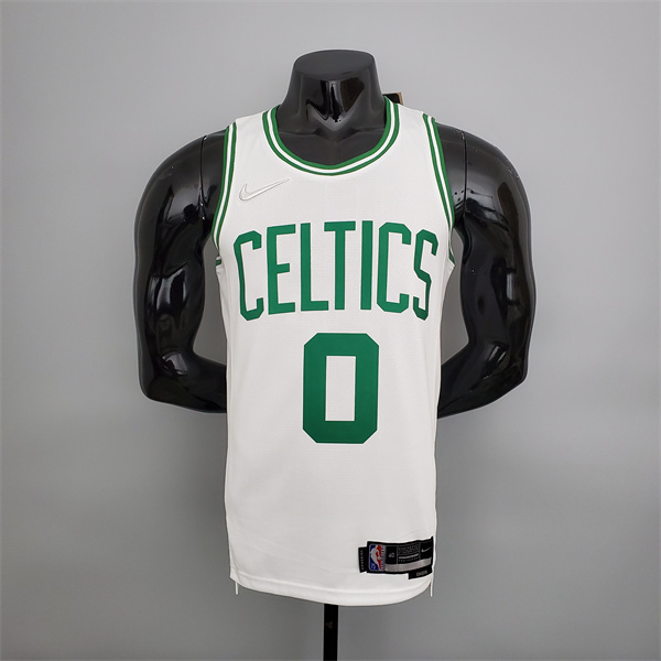 Camisetas Boston Celtics (Tatum #0) Blanco 75th Anniversary