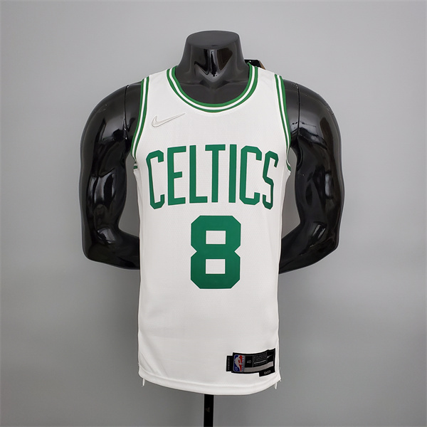 Camisetas Boston Celtics (Walker #8) Blanco 75th Anniversary